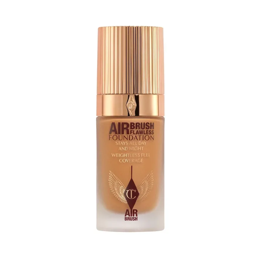 CHARLOTTE TILBURY - Airbrush Flawless Foundation – Leichte Foundation mit voller Deckkraft, 30 ml,  Warm