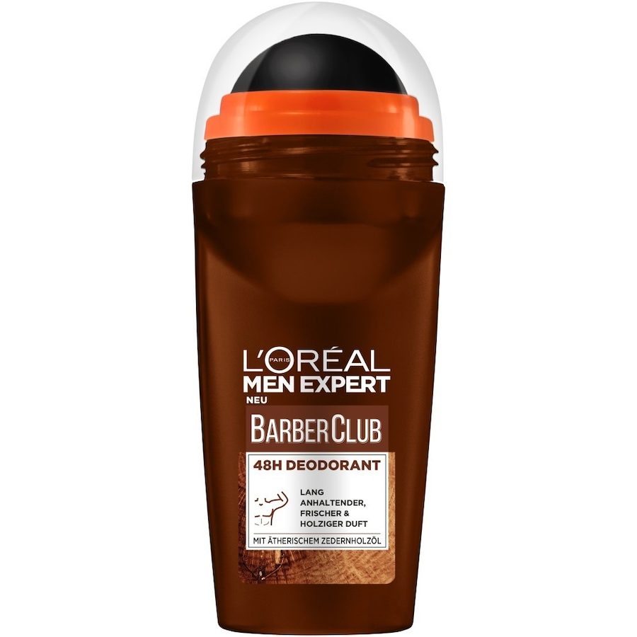 L´OrÉal Men Expert Roll-On Barber Club 48H Anti-Transpirant mit holzigem Duft Deodorants 50 ml Herren