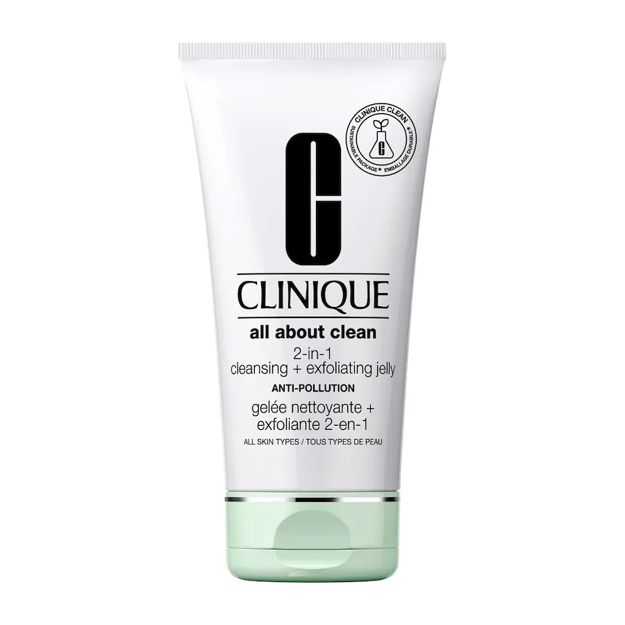 Clinique - All About Clean 2-In-1 Cleansing + Exfoliating Jelly Anti-Pollution, 150  ml