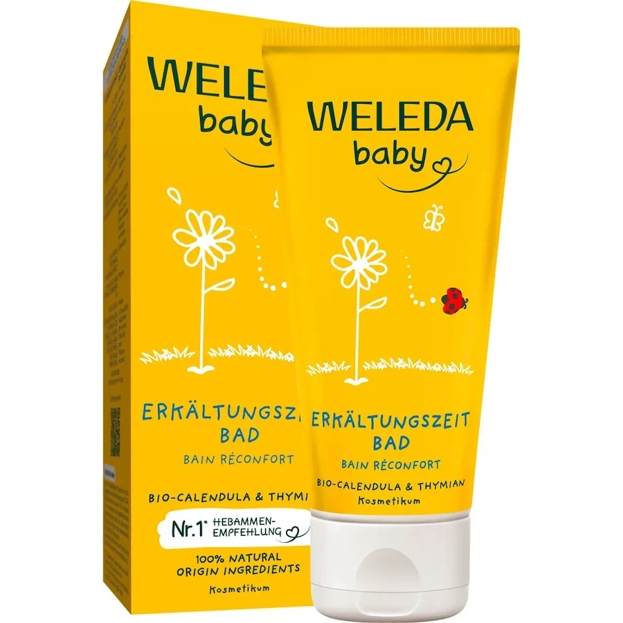 Weleda Calendula Erkältungszeit Bad Badeöl & Bademilch 75 ml