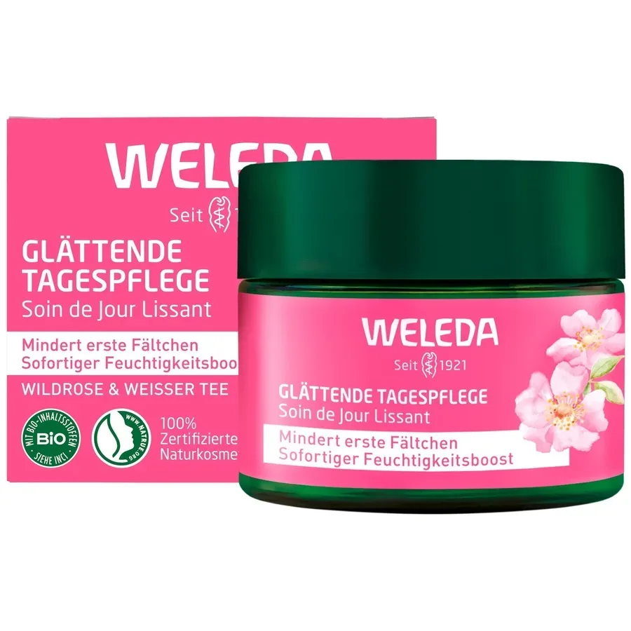 Weleda - Glättende Tagespflege Wildrose & Weisser Tee, 40 ml