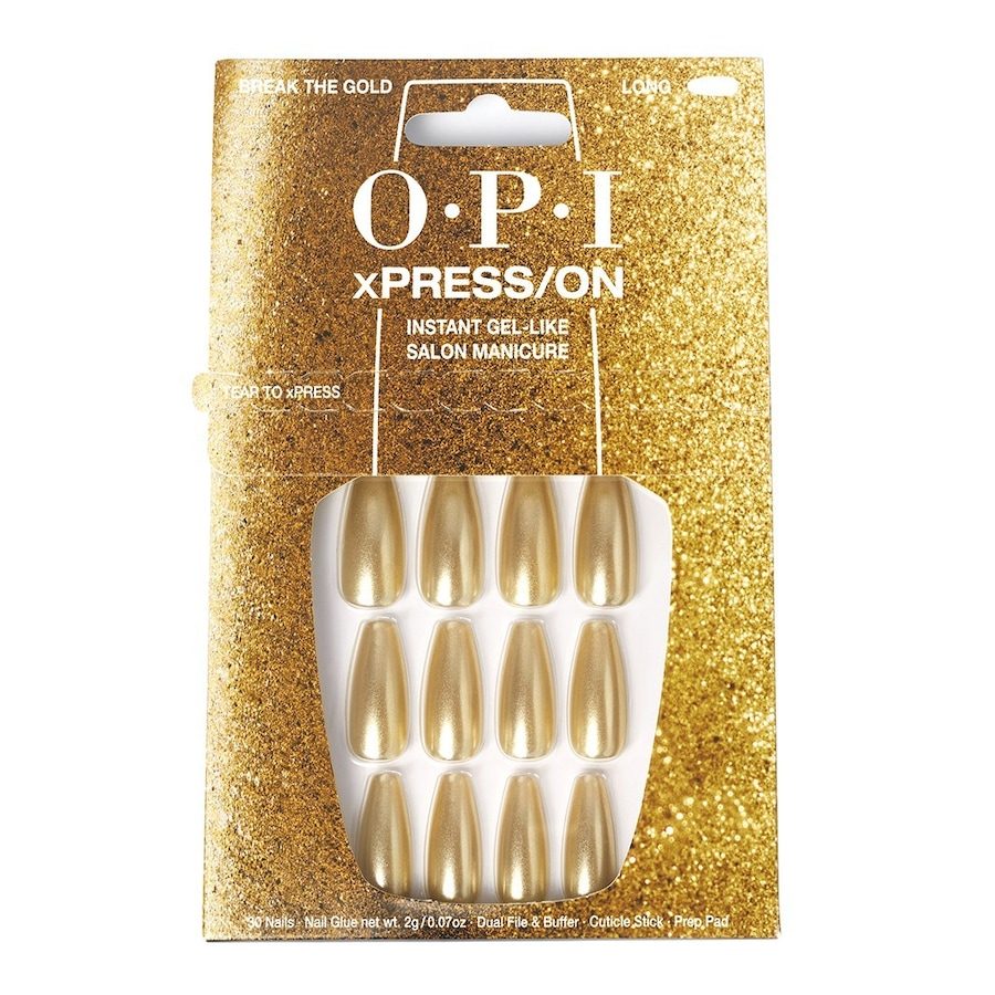 OPI xPRESS/ON Press-On Nägel Nageldesign 1 ct Break the Gold