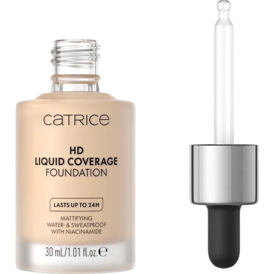 CATRICE - HD Liquid Coverage Foundation,  HD Liquid Coverage Foundation 032, 30 ml,  Light Beige