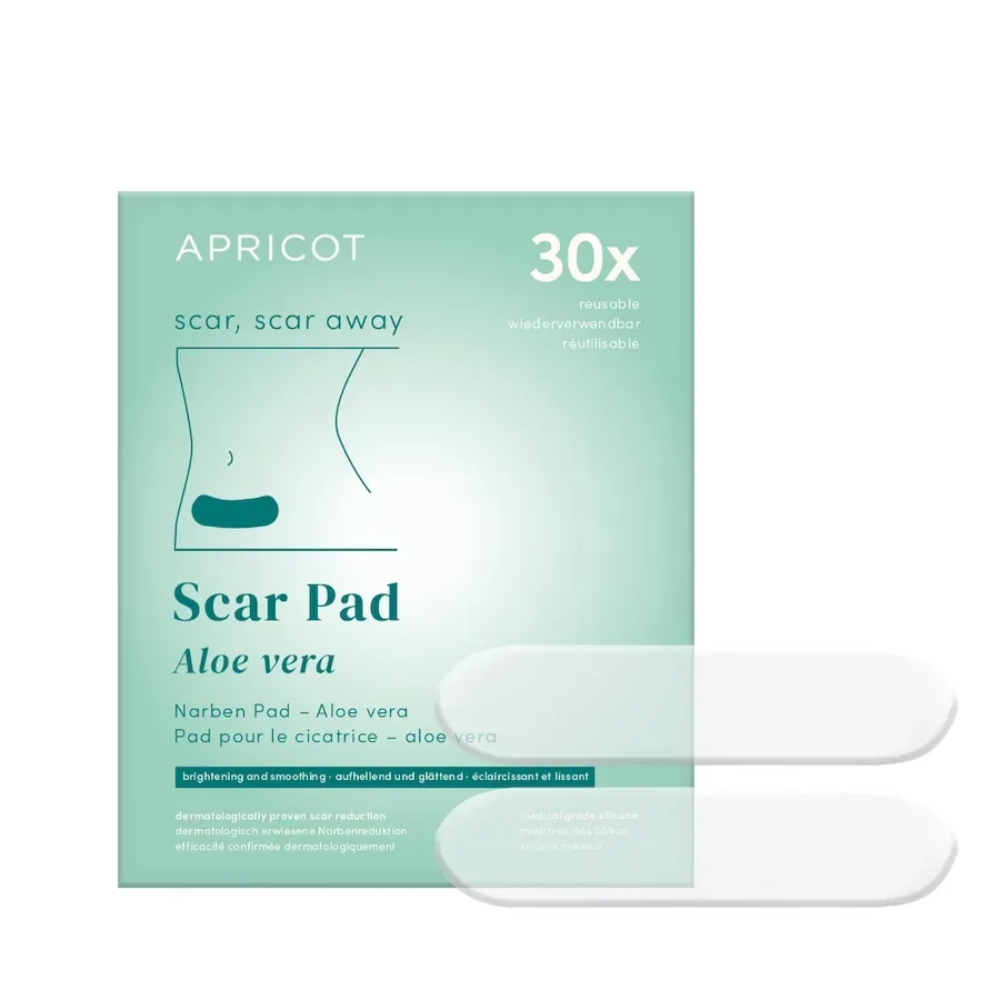 Apricot Wiederverwendbare Narben-Pads mit Aloe Vera Pflege Accessoires 2 ct