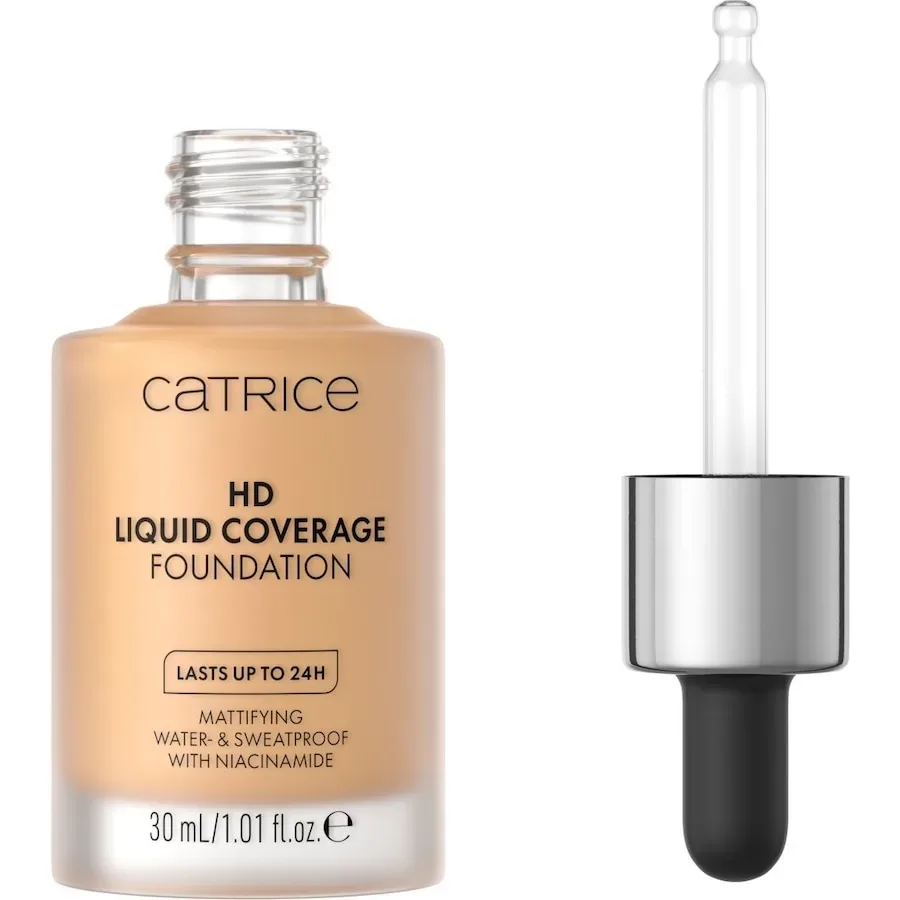 CATRICE - HD Liquid Coverage Foundation,  HD Liquid Coverage Foundation 032, 30 ml,  Medium Beige