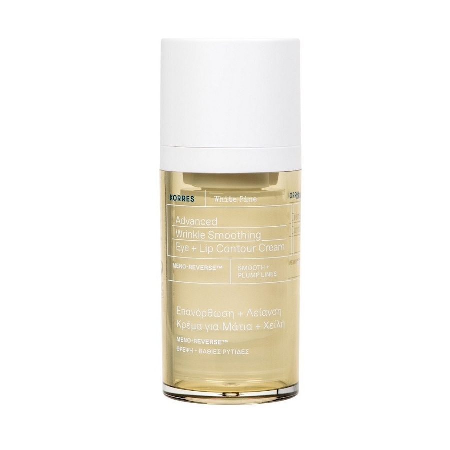 KORRES White Pine Glättende Augen- und Lippenkonturcreme Augencreme 15 ml