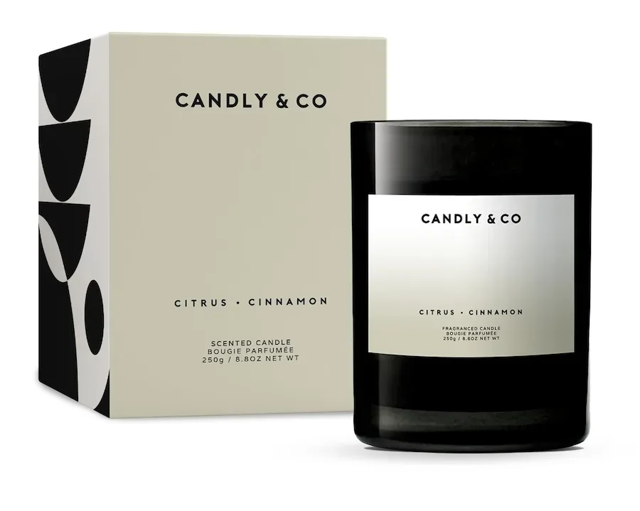 Candly&Co No. 3 frische Zitrusfrüchte, Zimt Kerzen 250 g