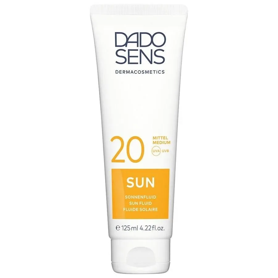 DADO SENS Dermacosmetics SUN Fluid SPF 20 Sonnenschutz 125 ml Weiss
