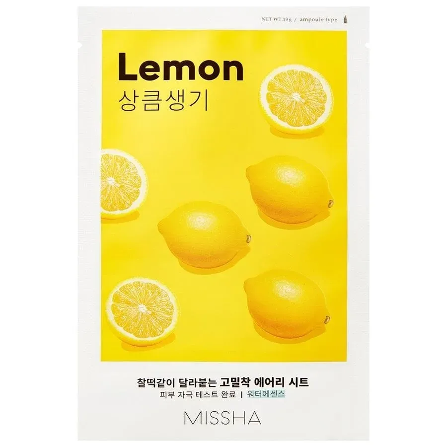 Missha - Airy Fit Sheet Mask Lemon, 1 Stück, Multicolor