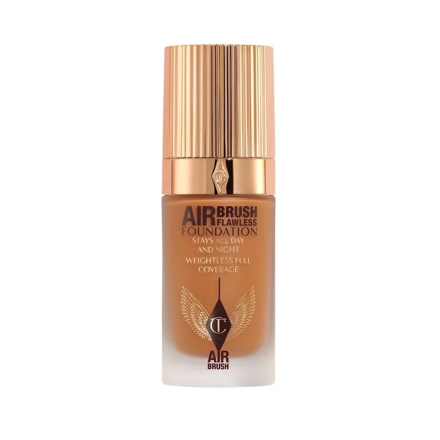 CHARLOTTE TILBURY - Airbrush Flawless Foundation – Leichte Foundation mit voller Deckkraft, 30 ml,  Warm