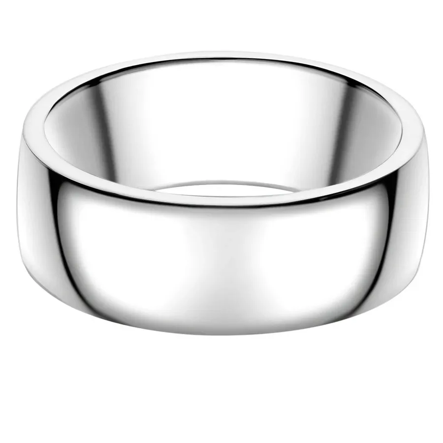 Männerglanz Ring aus Sterling Silber in Silber Ringe 1 ct Herren