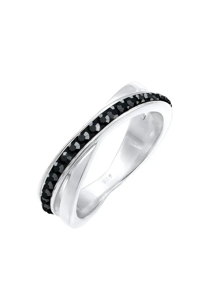Elli Wickelring Edel 925 Silber, mit Kristallen von Swarovski® Ringe 1 ct Damen