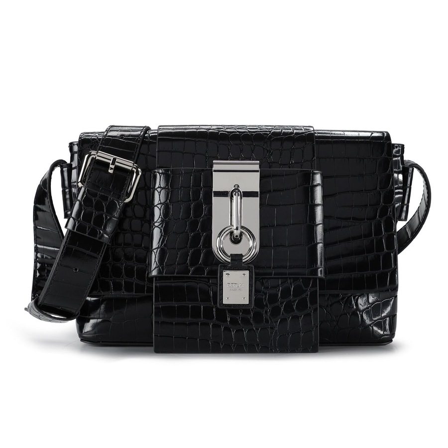 Replay Schultertasche Accessoire-Trend für Herbst & Winter 2024 1 ct Schwarz Damen