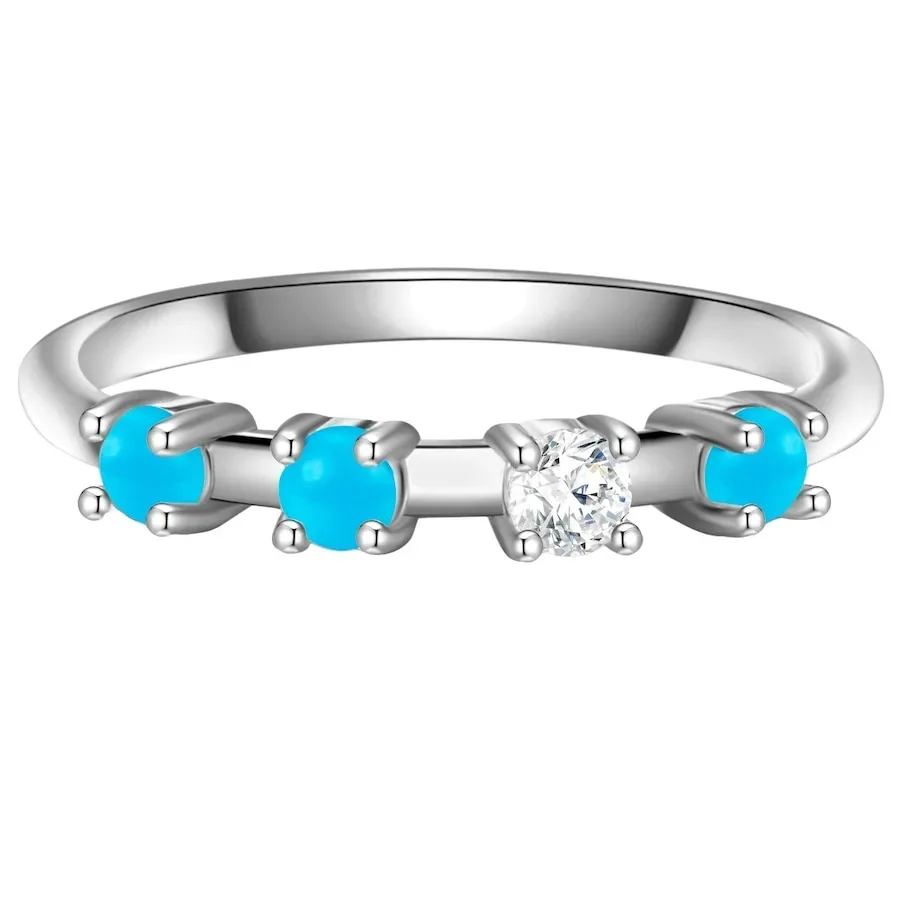 Glanzstücke München Ring Sterling Silber Zirkonia in Silber Ringe 1 ct Damen