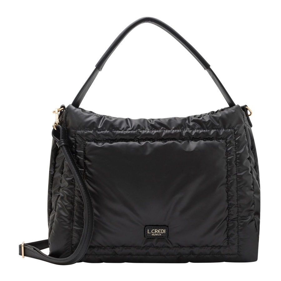 L.CREDI Odina Schultertasche 37 cm Handtaschen 1 ct Schwarz Damen