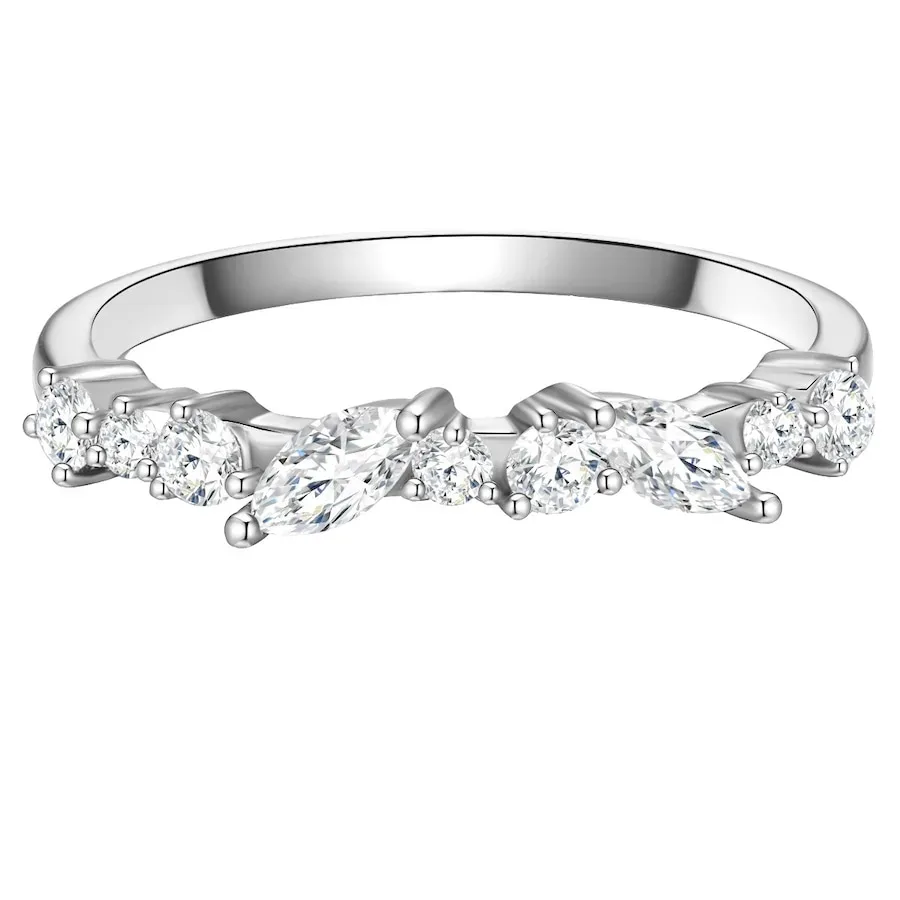 Glanzstücke München Ring Sterling Silber Zirkonia in Silber Ringe 1 ct Damen