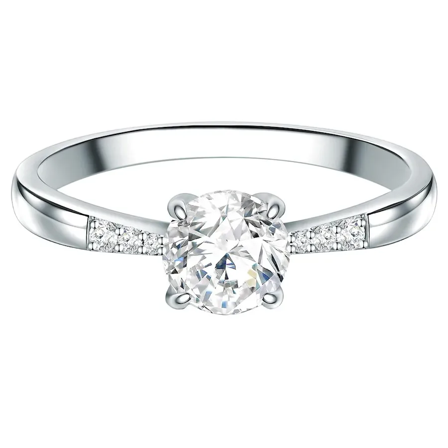 Trilani Ring aus Sterling Silber in silber mit Zirkonia Ringe 1 ct Damen