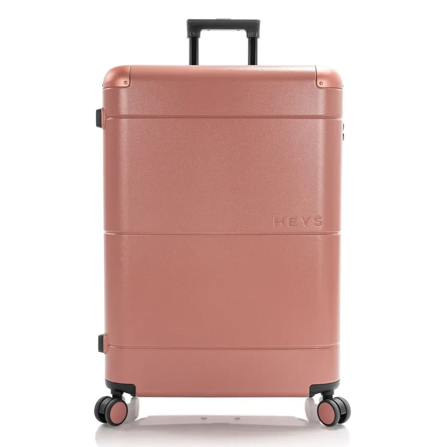 Heys Zen 4 Rollen Trolley L 76 cm mit Dehnfalte Reisetaschen 1 ct Rosegold Herren