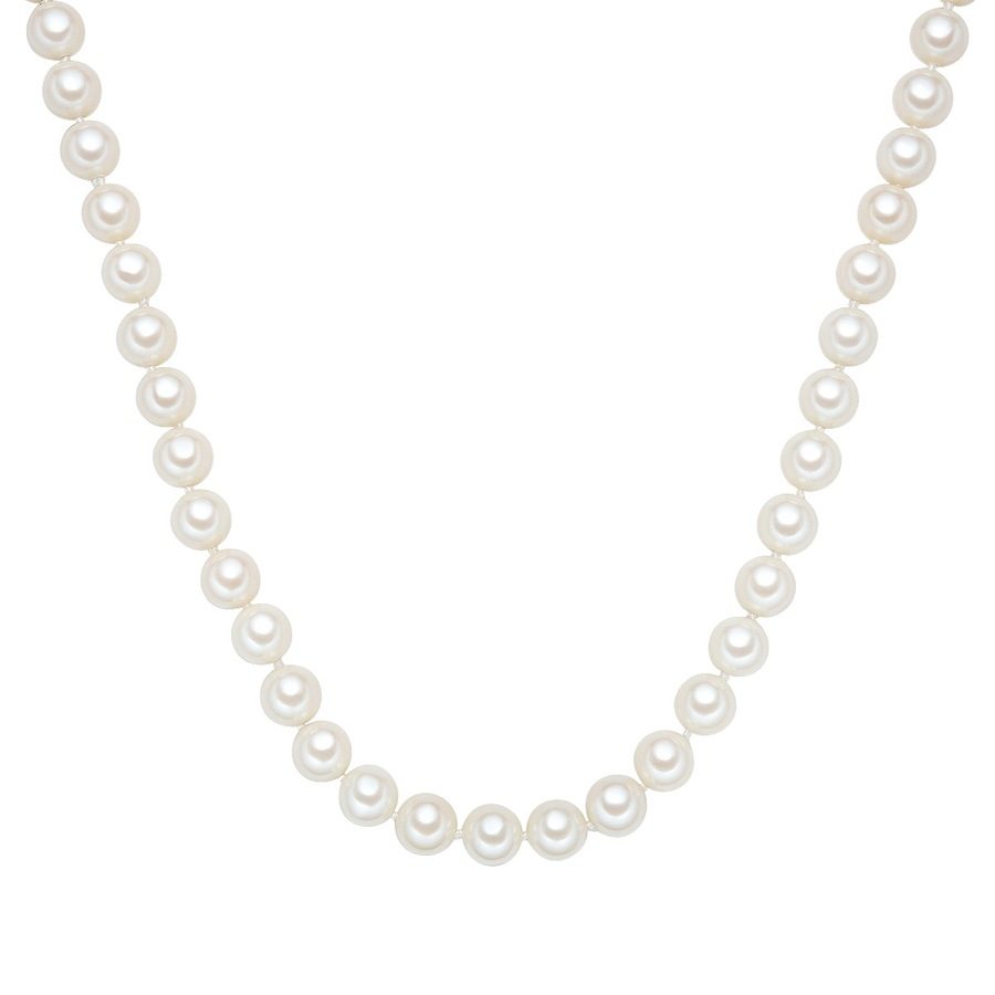 Rafaela Donata Perlen-Kette Sterling Silber Muschelkernperle in Silber Ketten 1 ct Damen