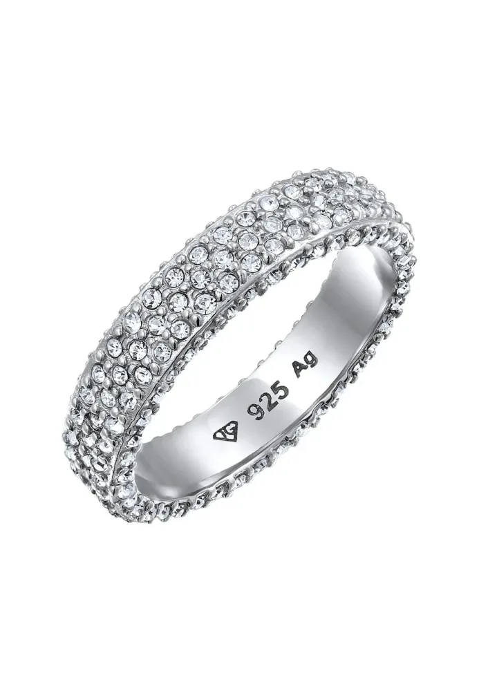 Elli Bandring 925 Sterling Silber, mit Kristallen von Swarovski® Ringe 1 ct Damen