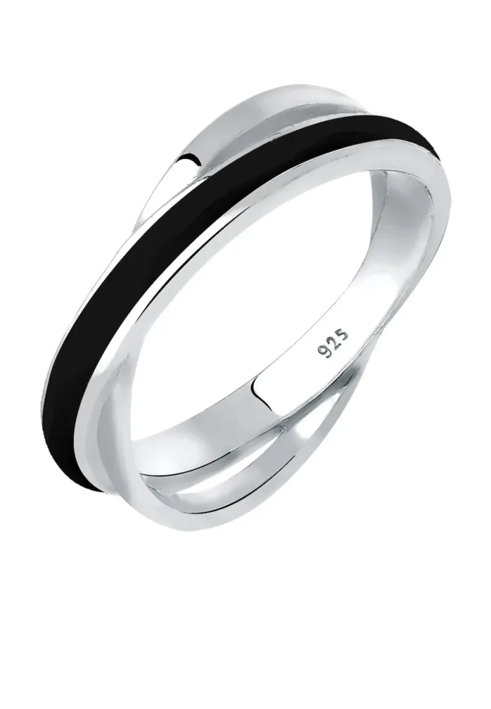 Elli Wickelring Emaille 925 Sterling Silber Ringe 1 ct Damen
