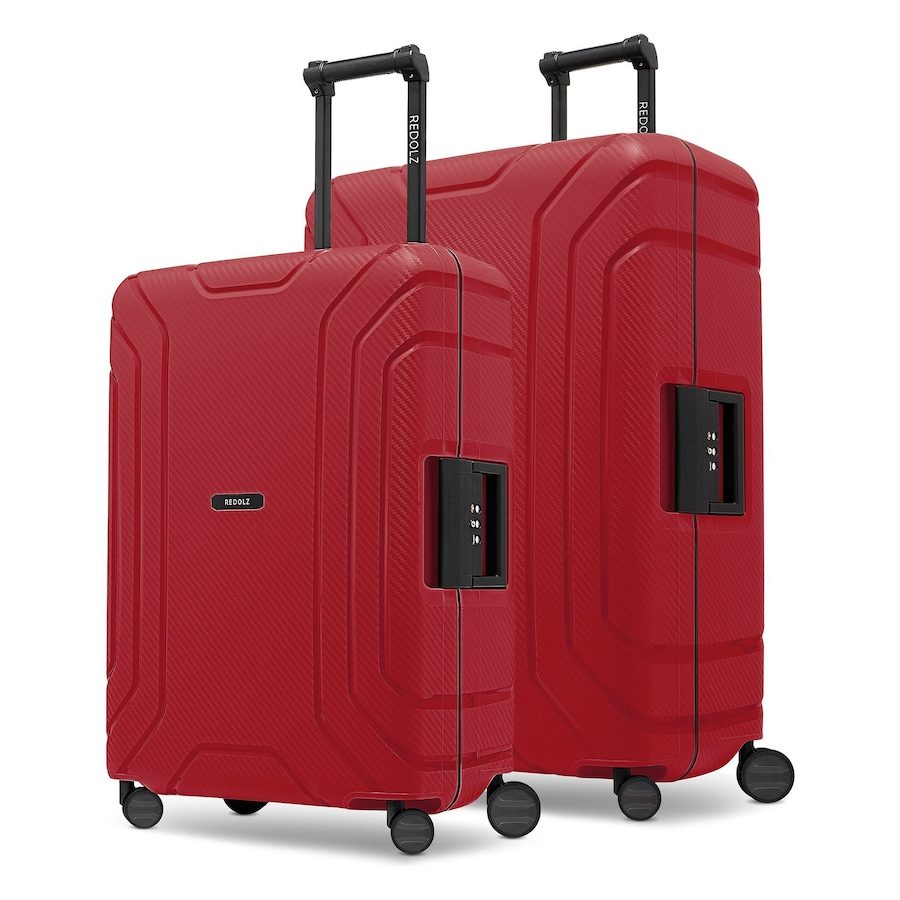Redolz Essentials 15 4-Rollen Kofferset M + L mit Dreipunktverschluss Koffer & Trolleys 1 ct Rot Herren