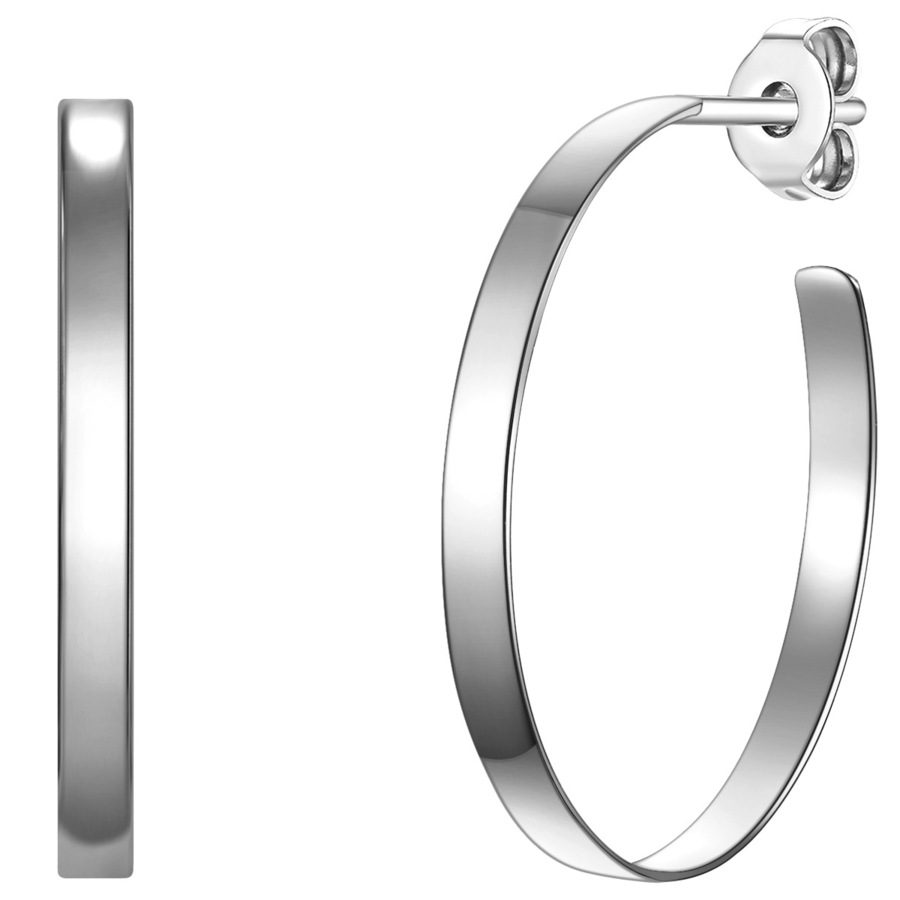 Glanzstücke München Creolen Sterling Silber in Silber Ohrringe 1 ct Damen
