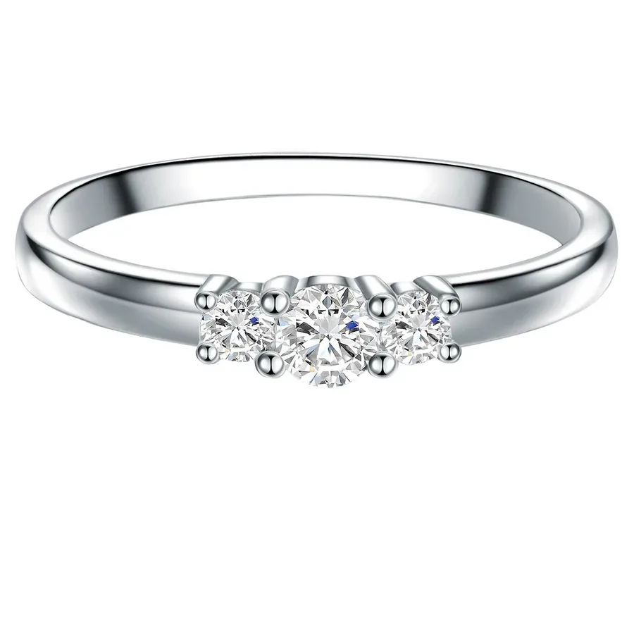 Trilani Ring Sterling Silber Topas in Silber Ringe 1 ct Damen