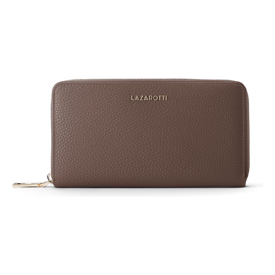 Lazarotti Bologna Leather Geldbörse Leder 19 cm Portemonnaies 1 ct Grau Damen