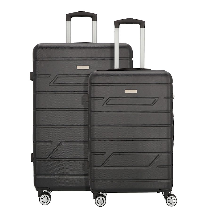 NOWI Bergamo 4 Rollen Kofferset 2-teilig Reisetaschen 1 ct Schwarz Herren
