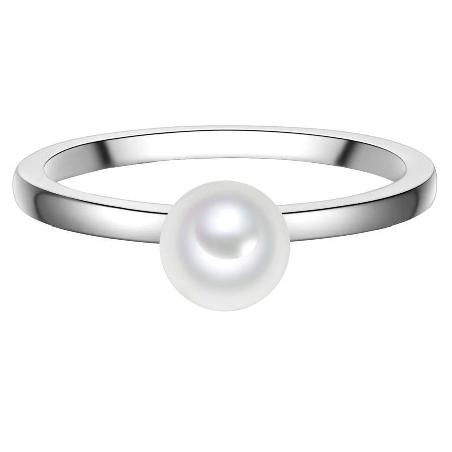 Rafaela Donata Ring aus Sterling Silber in silber mit Muschelkernperle Ringe 1 ct Damen