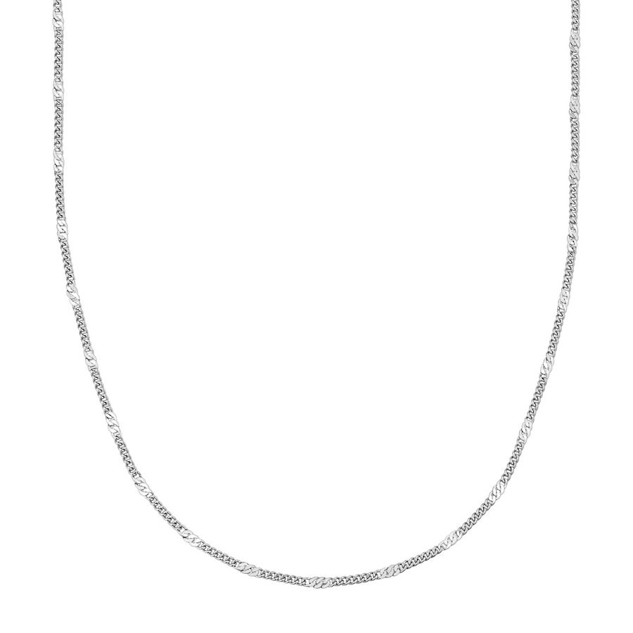 Glanzstücke München Halskette aus Edelstahl in Silber Ketten 1 ct Damen