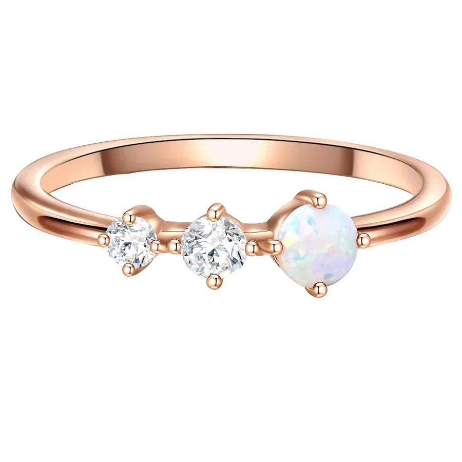 Glanzstücke München - Ring, 48, Goldrosa