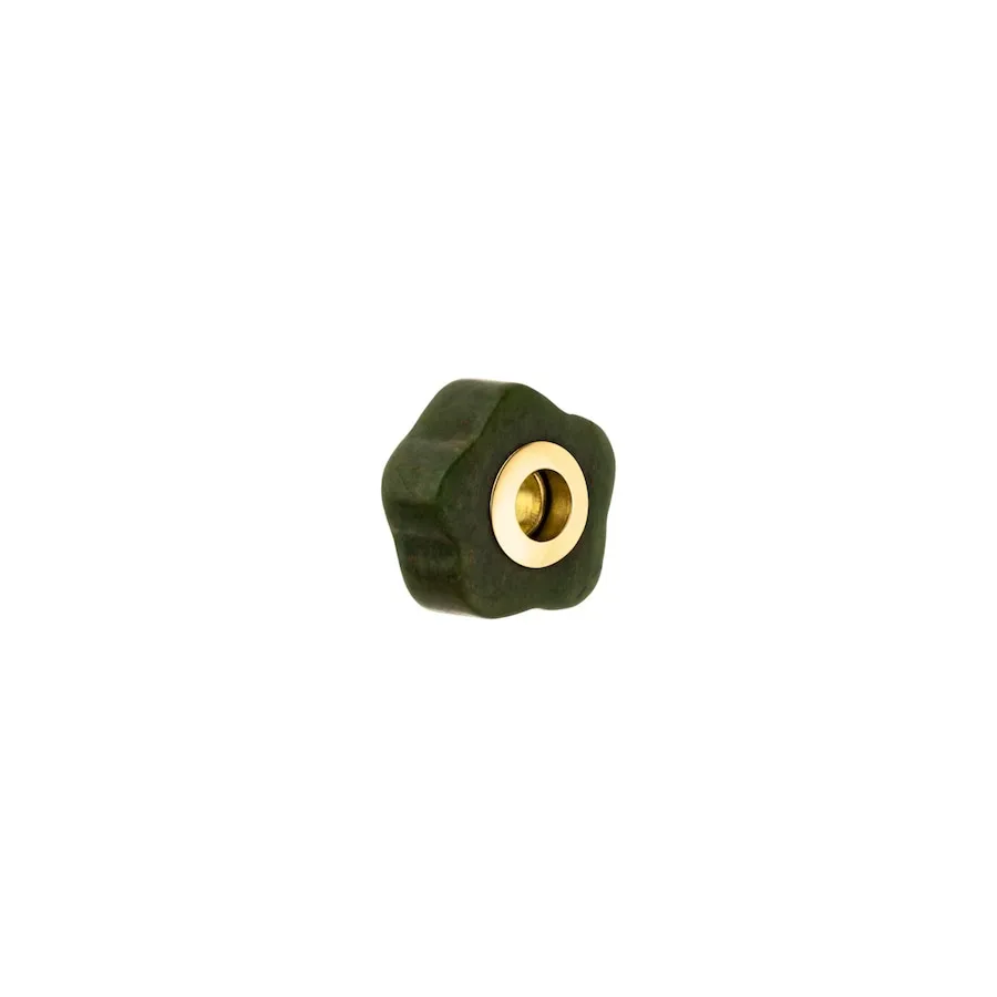 LEI Jade Flower Charm 100% Edelstahl Rabattaktion 1 ct Hellbraun