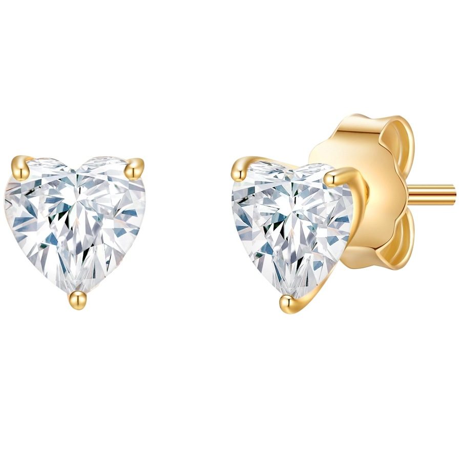 Trilani Ohrstecker Sterling Silber Zirkonia in Silber Ohrringe 1 ct Damen