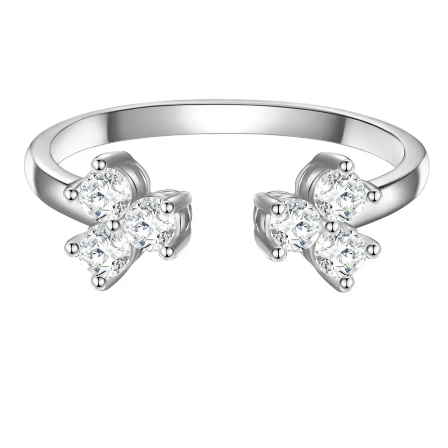 Glanzstücke München Ring aus Sterling Silber in silber mit Zirkonia Ringe 1 ct Damen