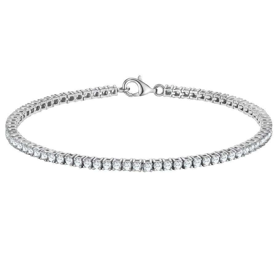 Trilani Armband aus Sterling Silber in silber mit Zirkonia Armbänder & Armreife 1 ct Damen