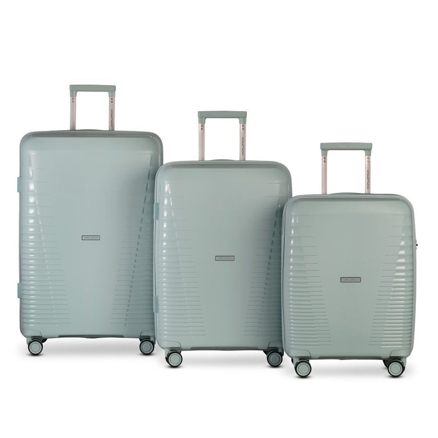 Worldpack Havanna 4 Rollen Kofferset 3-teilig Reisetaschen 1 ct Grau Herren