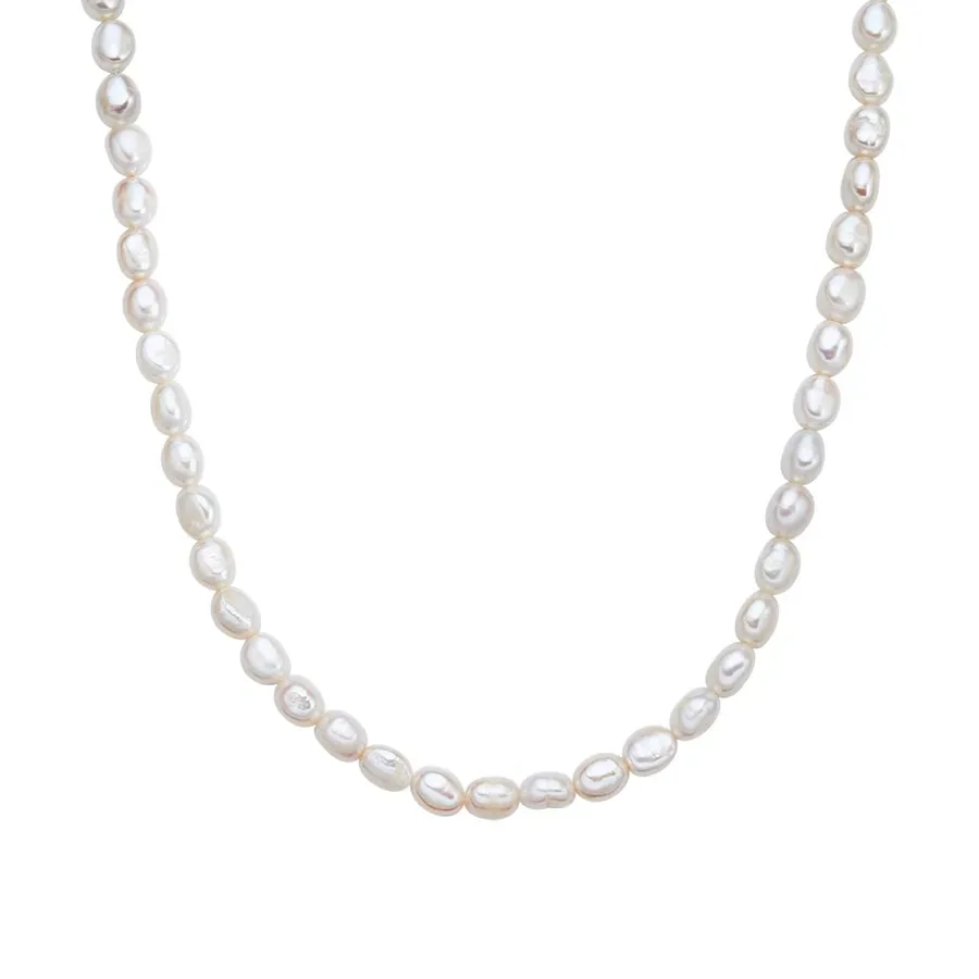 Valero Pearls Perlen-Kette aus Sterling Silber in gelbgold mit Süßwasser-Zuchtperle Ketten 1 ct Damen