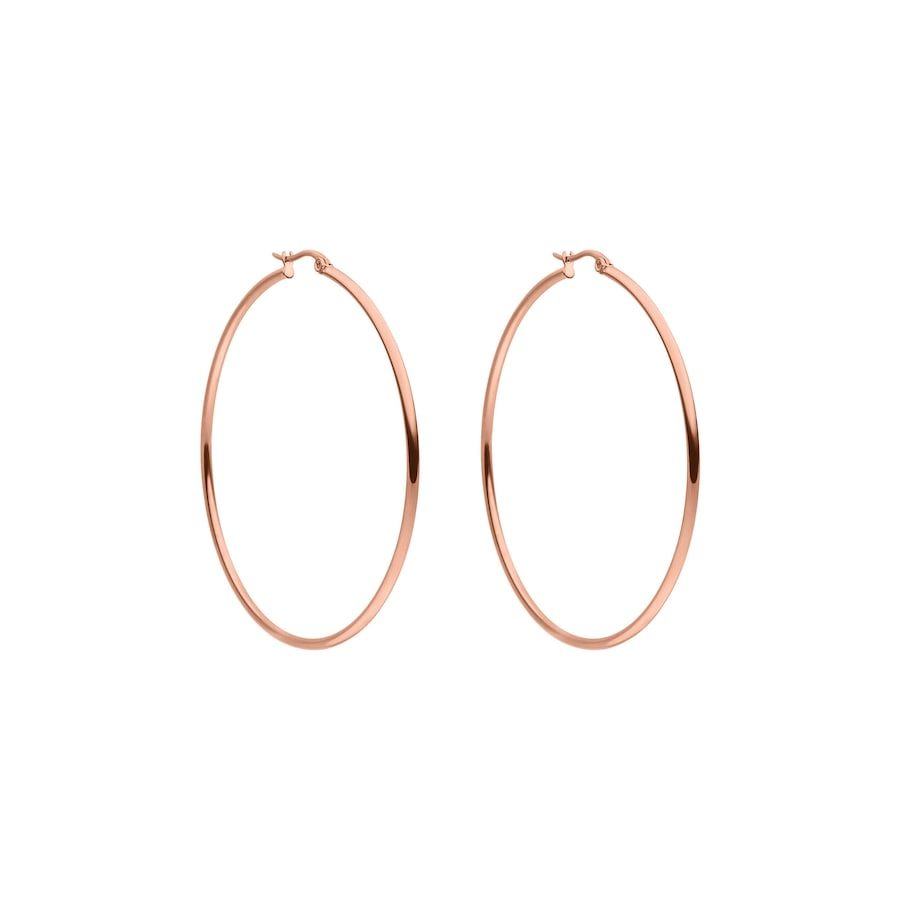 Purelei Hoops Ohrringe 100% Edelstahl 1 ct Hellbraun Damen