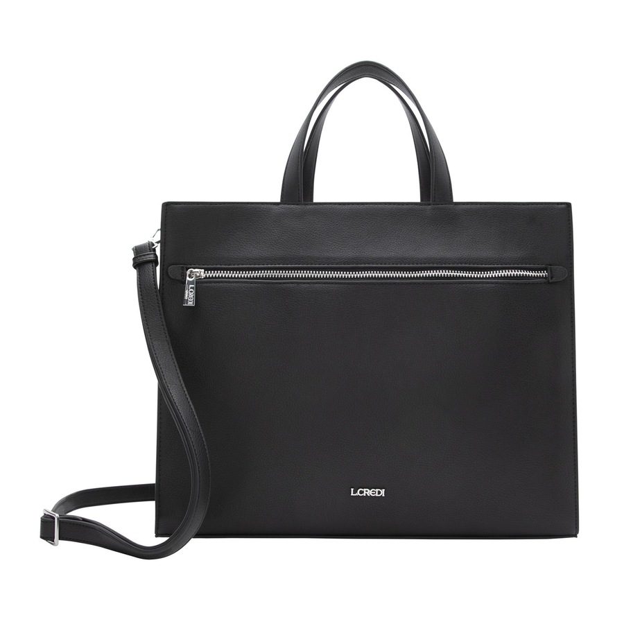 L.CREDI Paulina Shopper Tasche 36 cm Handtaschen 1 ct Schwarz Damen