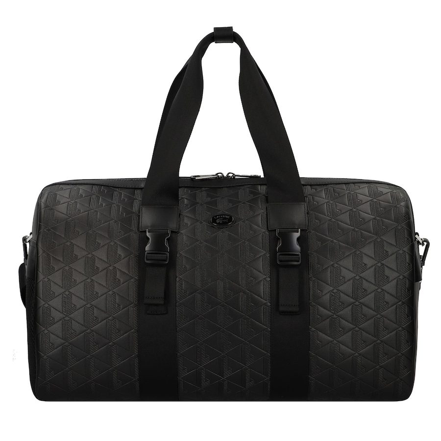 Lacoste Nomogramme Weekender Reisetasche Leder 50 cm Reisetaschen 1 ct Schwarz Herren