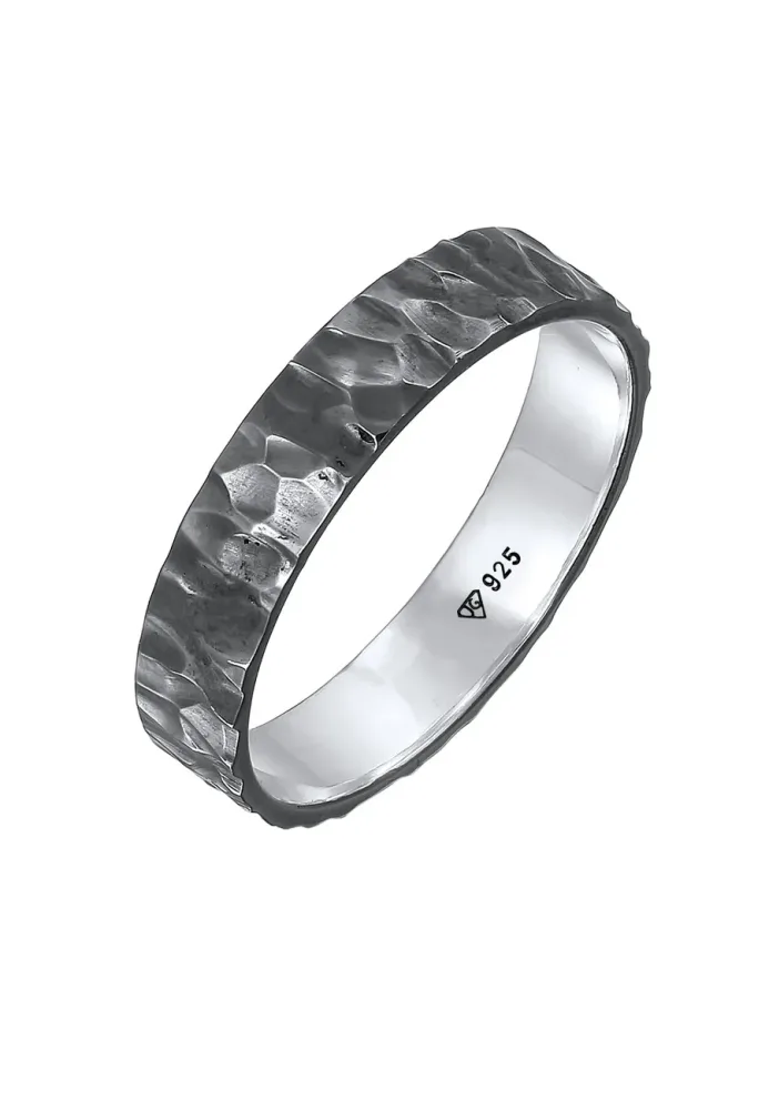 KUZZOI Herren Bandring Freundschaftsring 925 Silber Ringe 1 ct