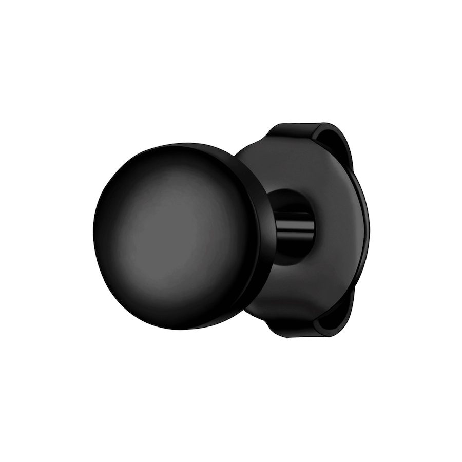 True Rebels Ohrstecker aus Edelstahl in Schwarz Ohrringe 1 ct Herren