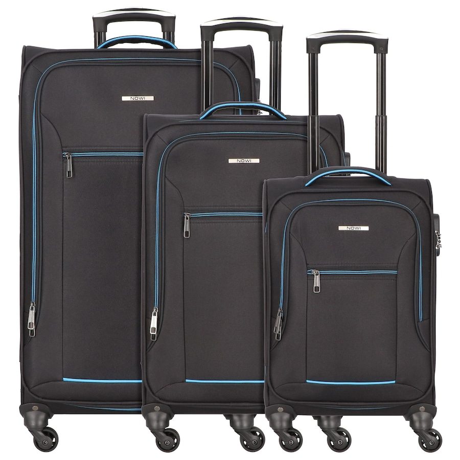 NOWI Sevilla 4 Rollen Kofferset 3-teilig Reisetaschen 1 ct Grau Herren