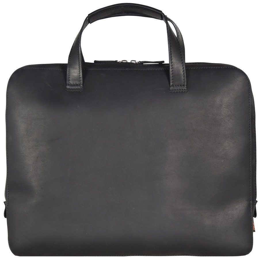 Jost Futura Aktentasche Leder 38 cm Laptopfach Laptoptaschen 1 ct Schwarz Herren