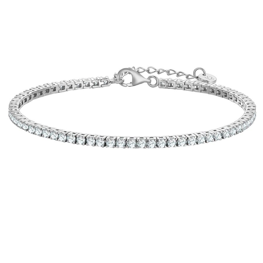 Glanzstücke München Armband aus Messing in Silber mit Zirkonia Armbänder & Armreife 1 ct Damen