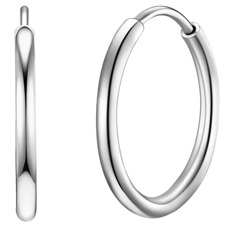 Rafaela Donata Creolen Sterling Silber in Silber Ohrringe 1 ct Damen