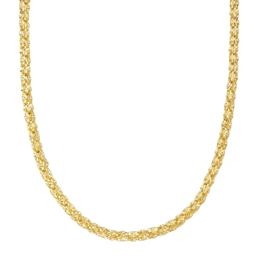 Yokoamii Halskette aus Messing in gelbgold Ketten 1 ct Damen