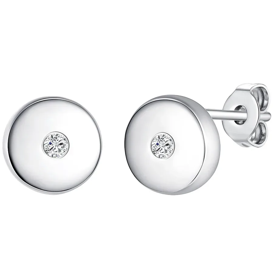 Lulu & Jane Diamant-Ohrstecker Sterling Silber Diamant in Silber Ohrringe 1 ct Damen
